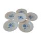 Set of 6 flat plates Digoin Sarreguemines 30s