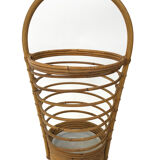Umbrella holder in ratan, France, 1970