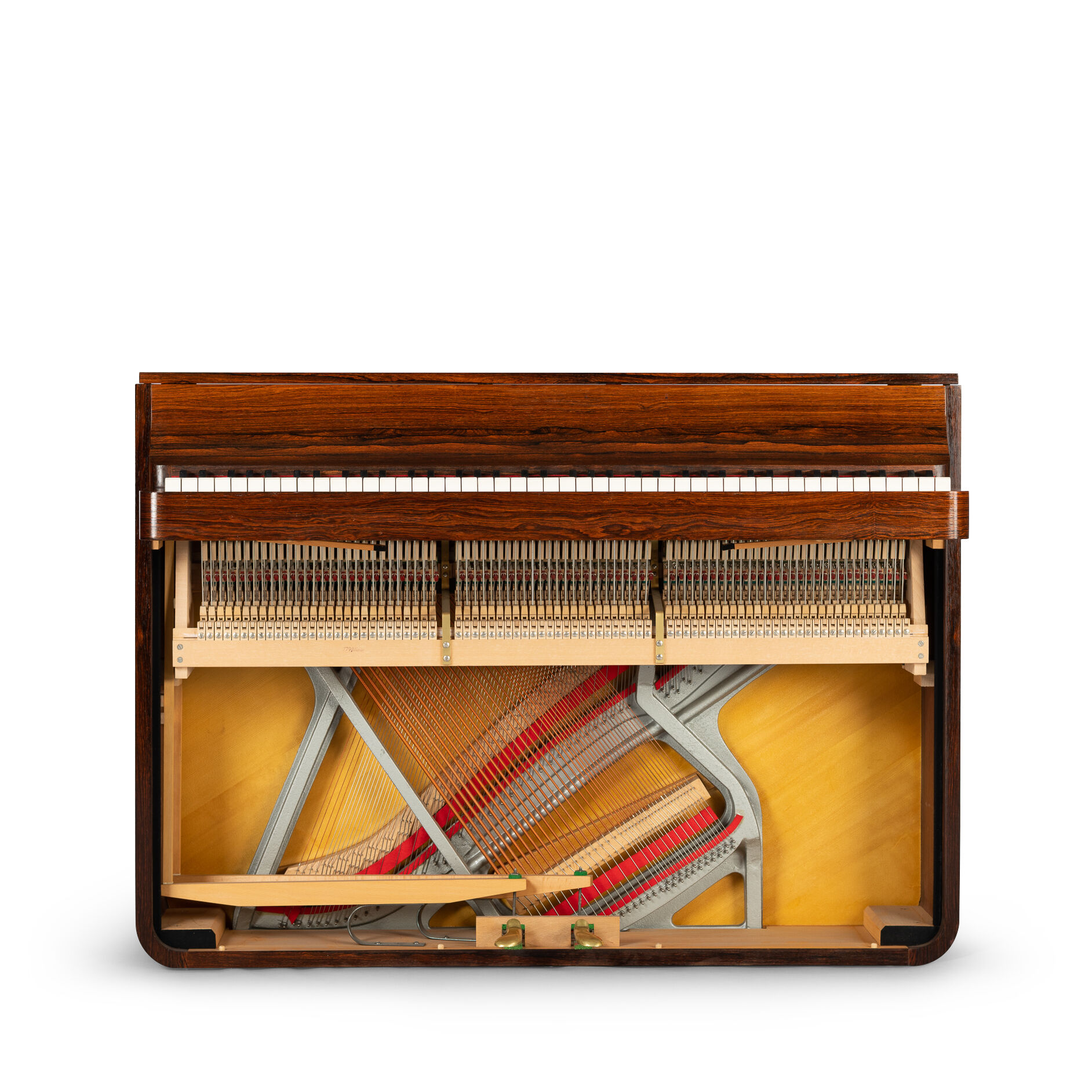 Danish midcentury pianette by Louis Zwicki in rosewood, 1950s