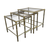 Bamboo imitation bronze nesting tables
