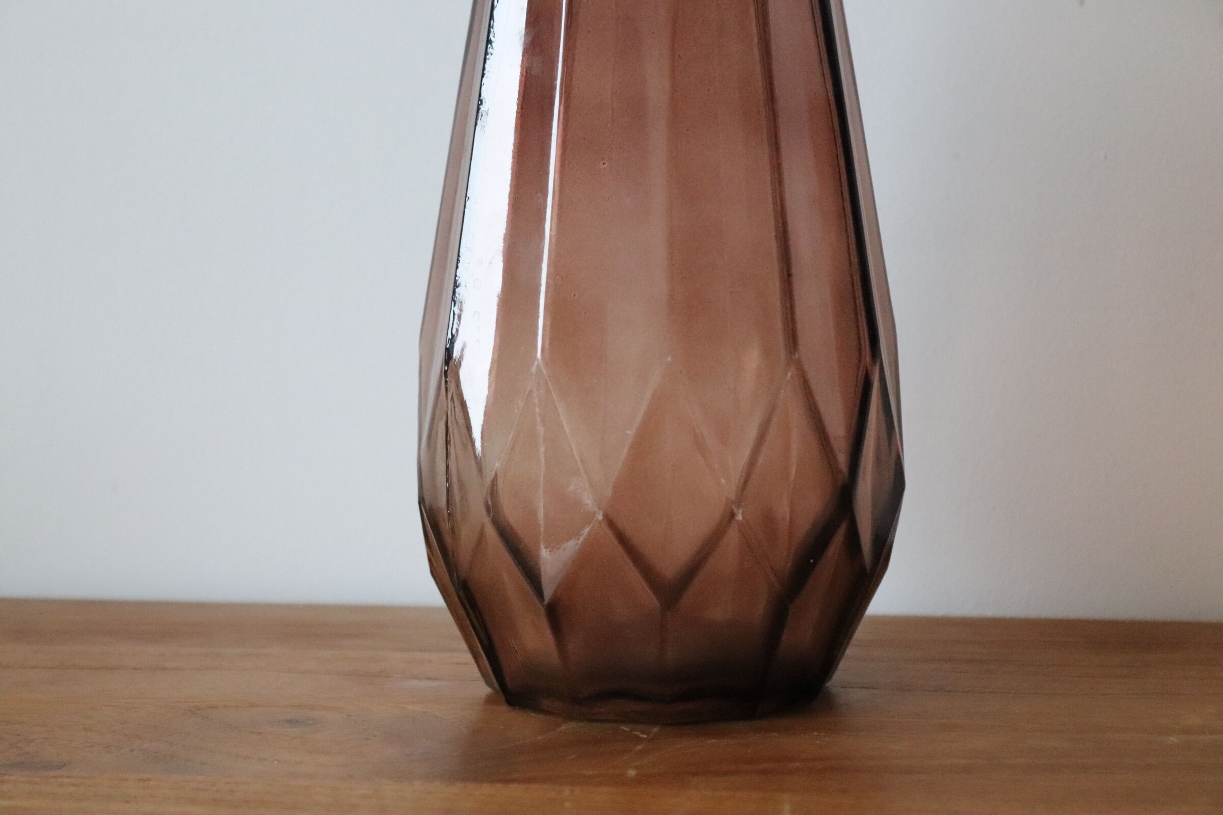 Antique vase in molded glass