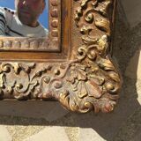 Mirror in gilded wood 107 x 94 cm