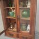 Petite armoire vitrée en chêne