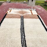 Large Beni Ouarain rug 300x206 cm – Thick wool – Geometric patterns