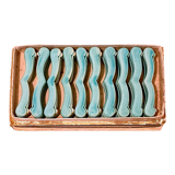 Set of 10 Art-Nouveau ceramic knife holders in perfect condition
