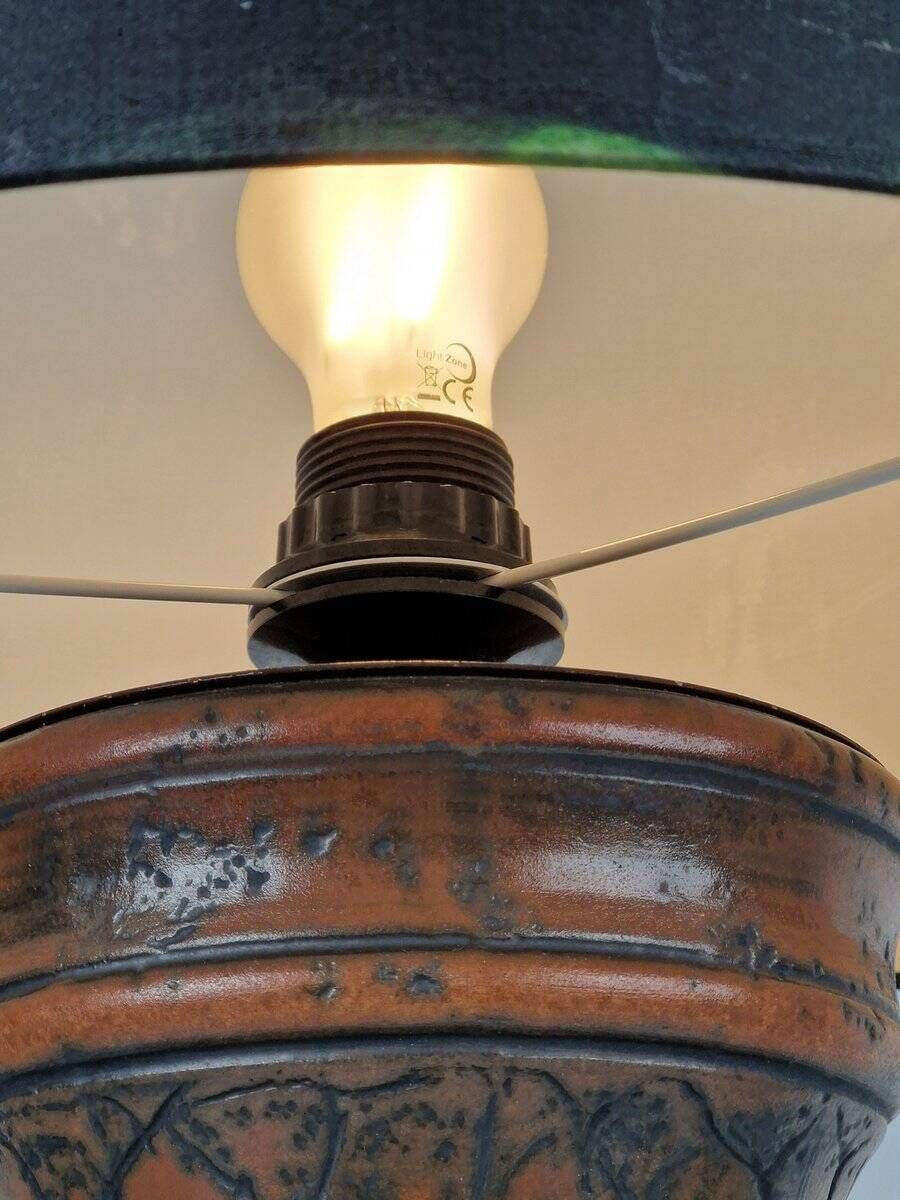 Vintage Fat Lava Ceramic Floor Lamp from Jasba, West-Germany, 1970s