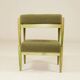 Pair of stools in sage green.