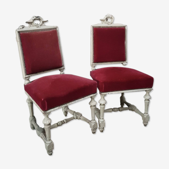 Paire de chaises style Henri II