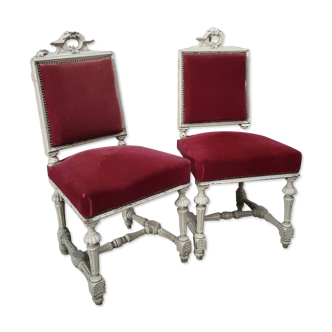 Pair of Henri II style chairs