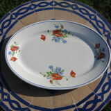 Serving dish/delight Salins les Bains poppy pattern
