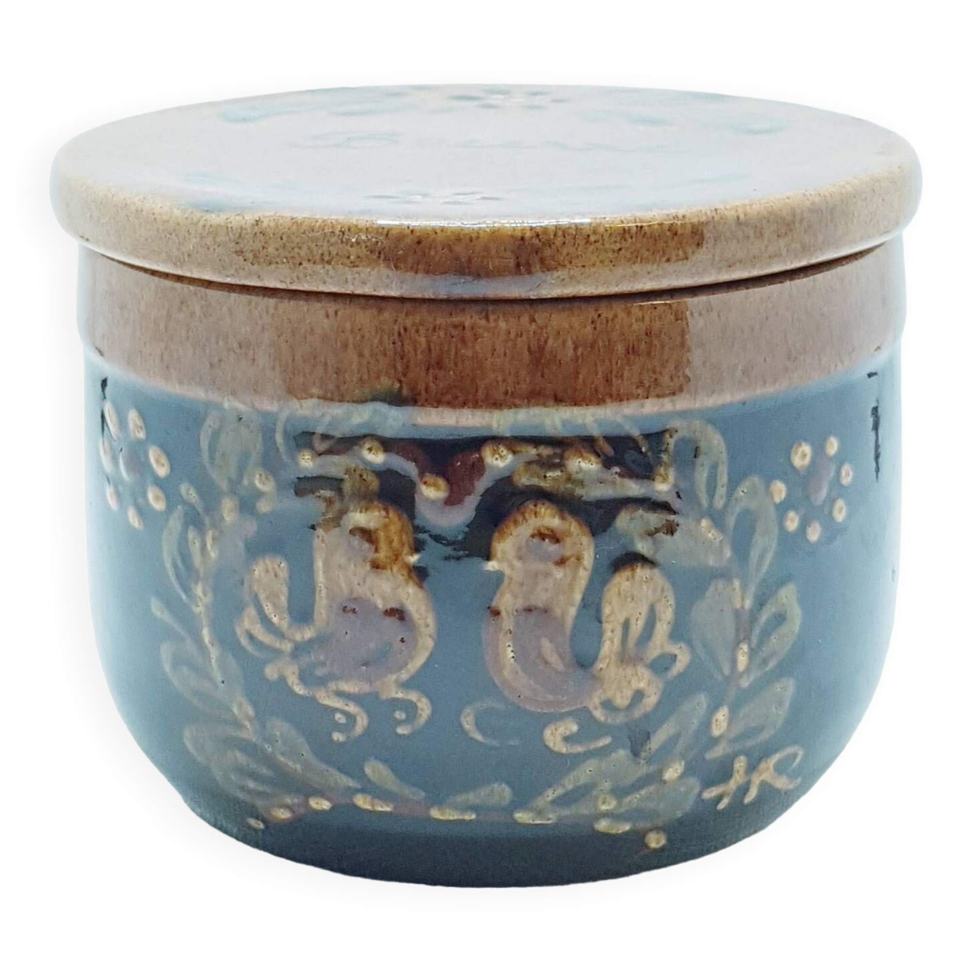 Cloche à beurre en poterie
