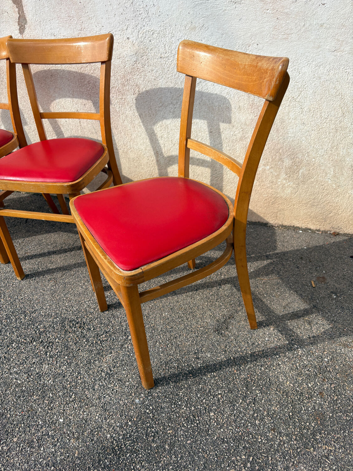 Set of 4 vintage bistro chairs