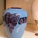 Purple vase by O. Larrieu