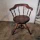 Fauteuil de bureau pivotant dit de capitaine vers 1900
