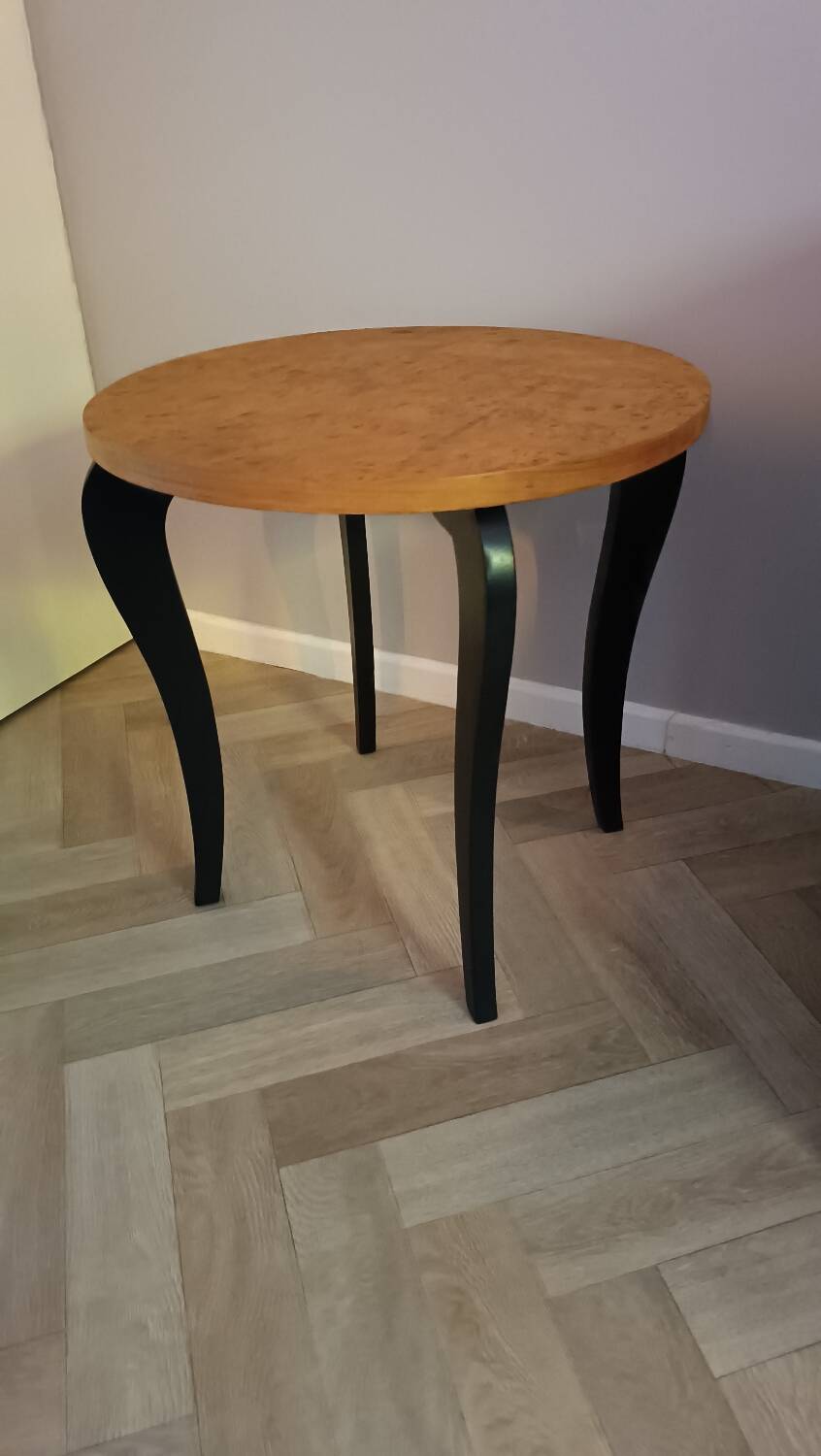 Table d'appoint en ronces de noyer