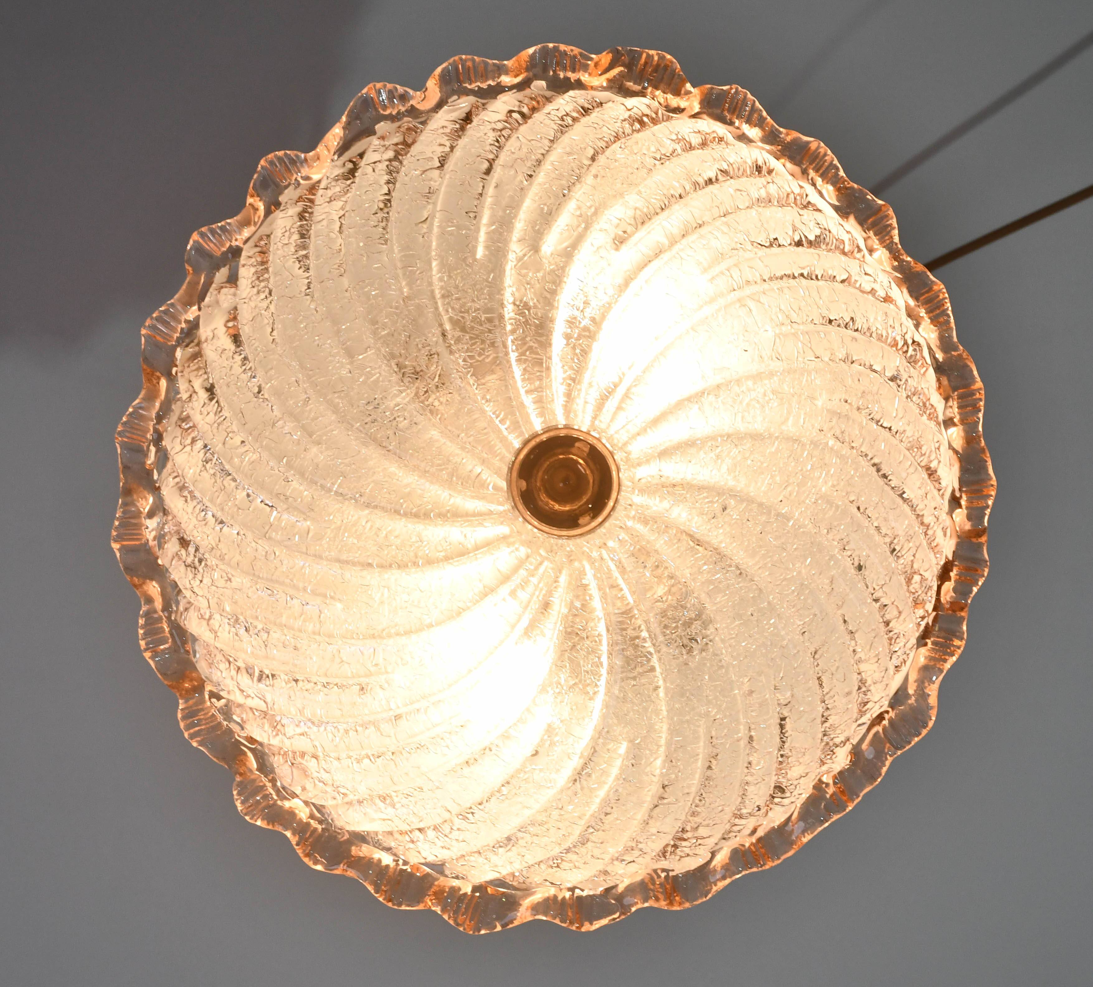 Lustre en verre de Murano Lady Pink, Murano, 1970