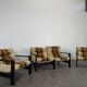 Ensemble canapé et 2 fauteuils scandinave