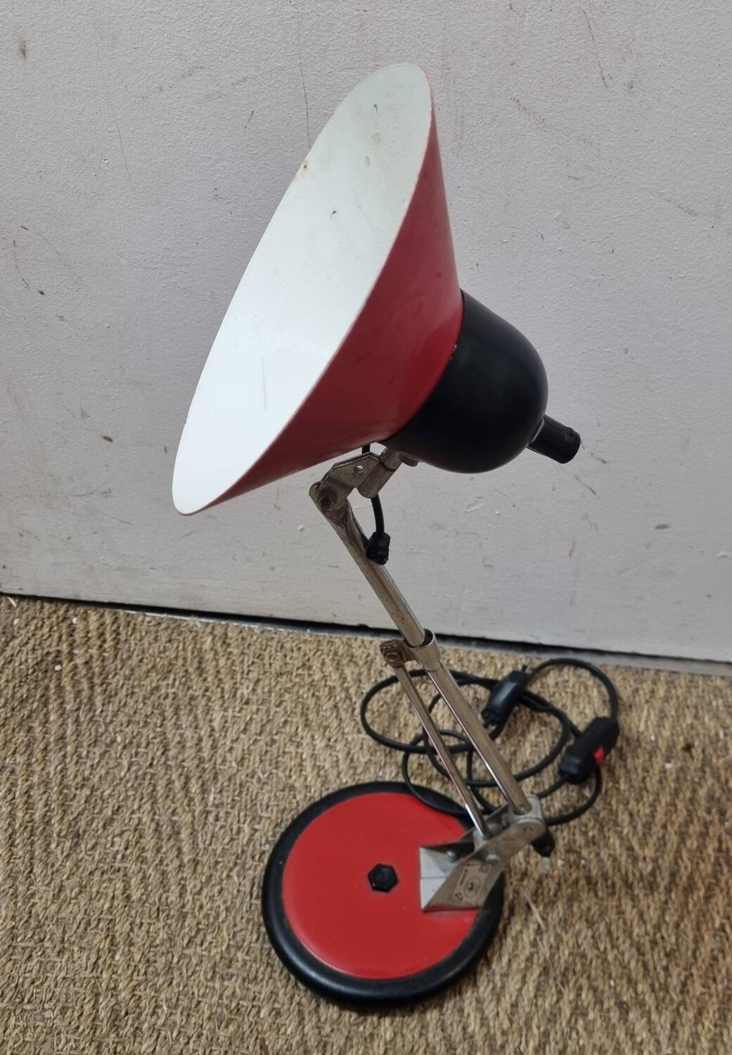 1970s metal desk lamp