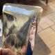 Empty silver metal pocket