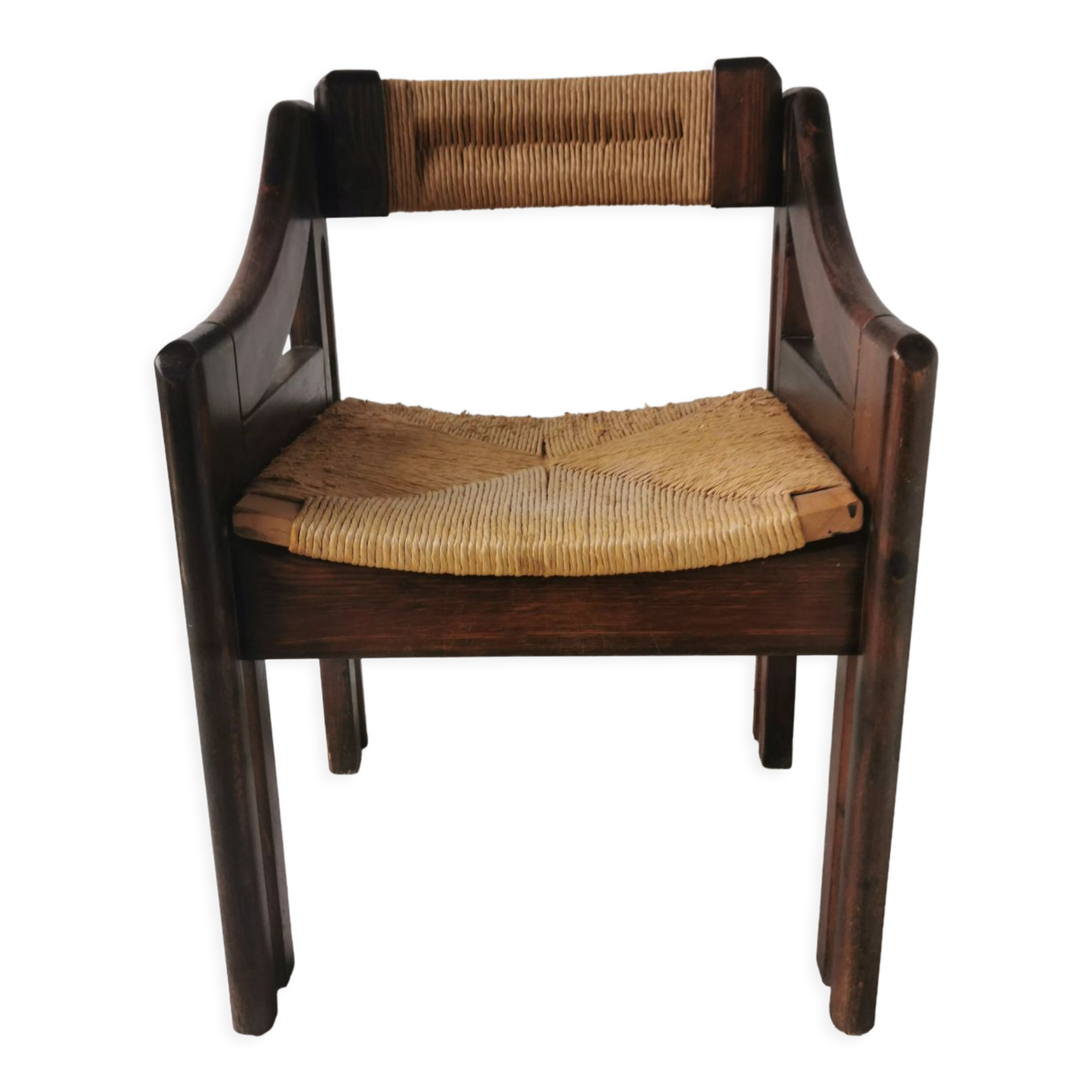 Brutalist italian design armchair