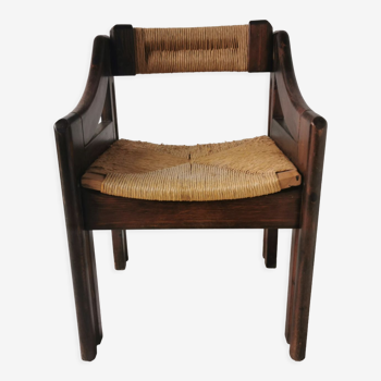 Brutalist italian design armchair