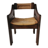 Fauteuil brutaliste design italien