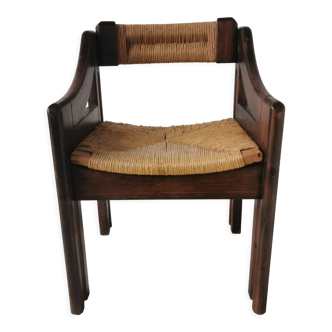Brutalist italian design armchair