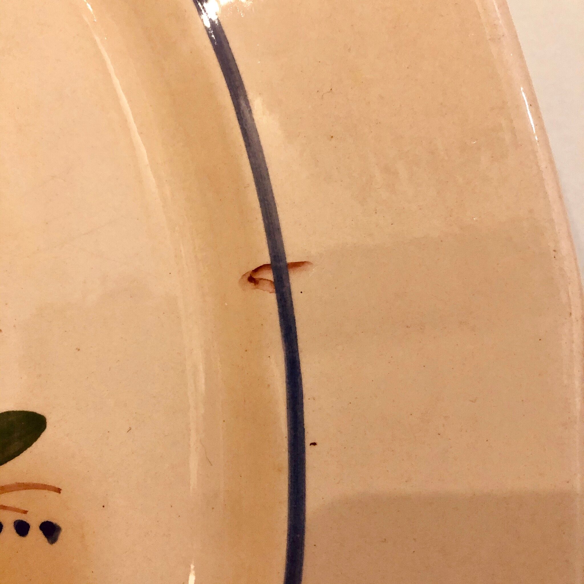 Long dish Digoin Sarreguemines 9177