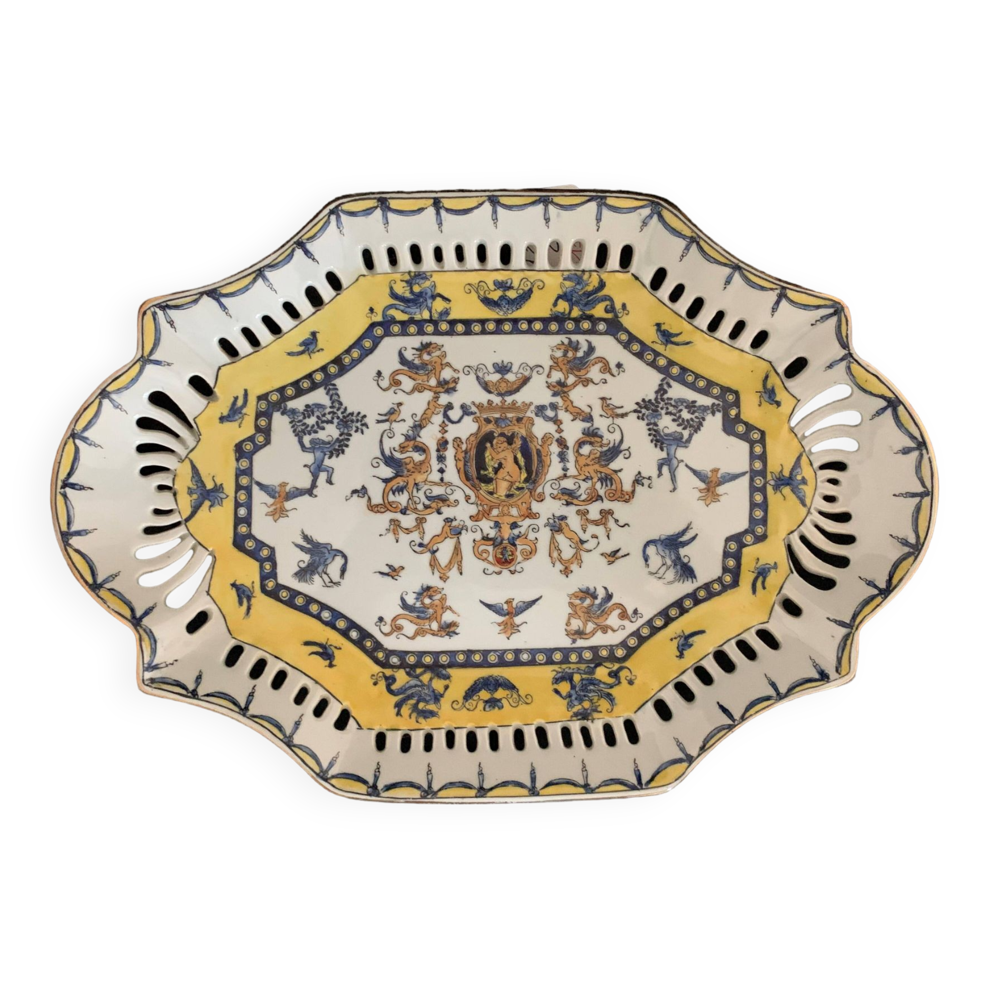 Openwork porcelain dish by Nelson for Adèle Carey