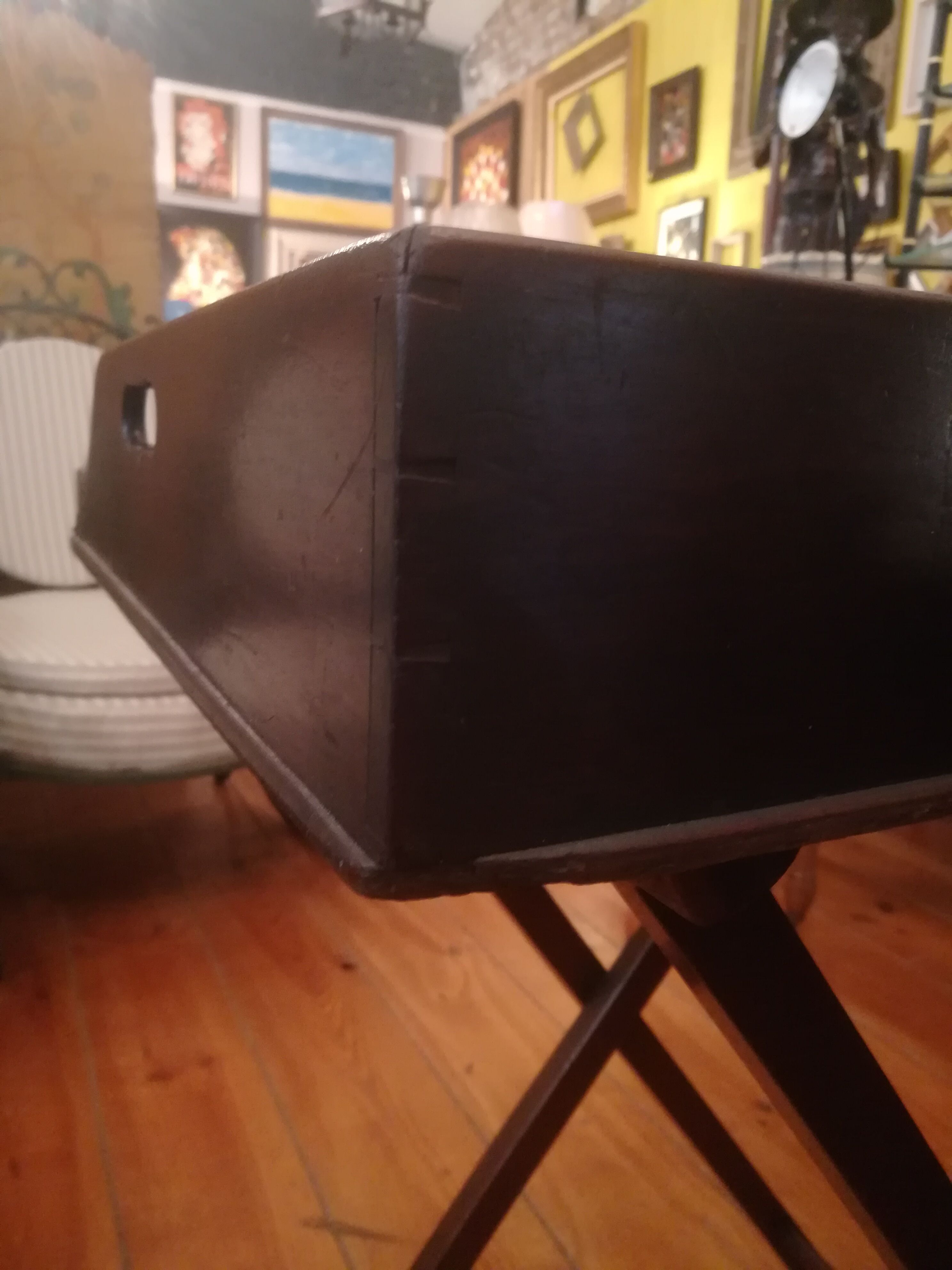 Mahogany butler folding table