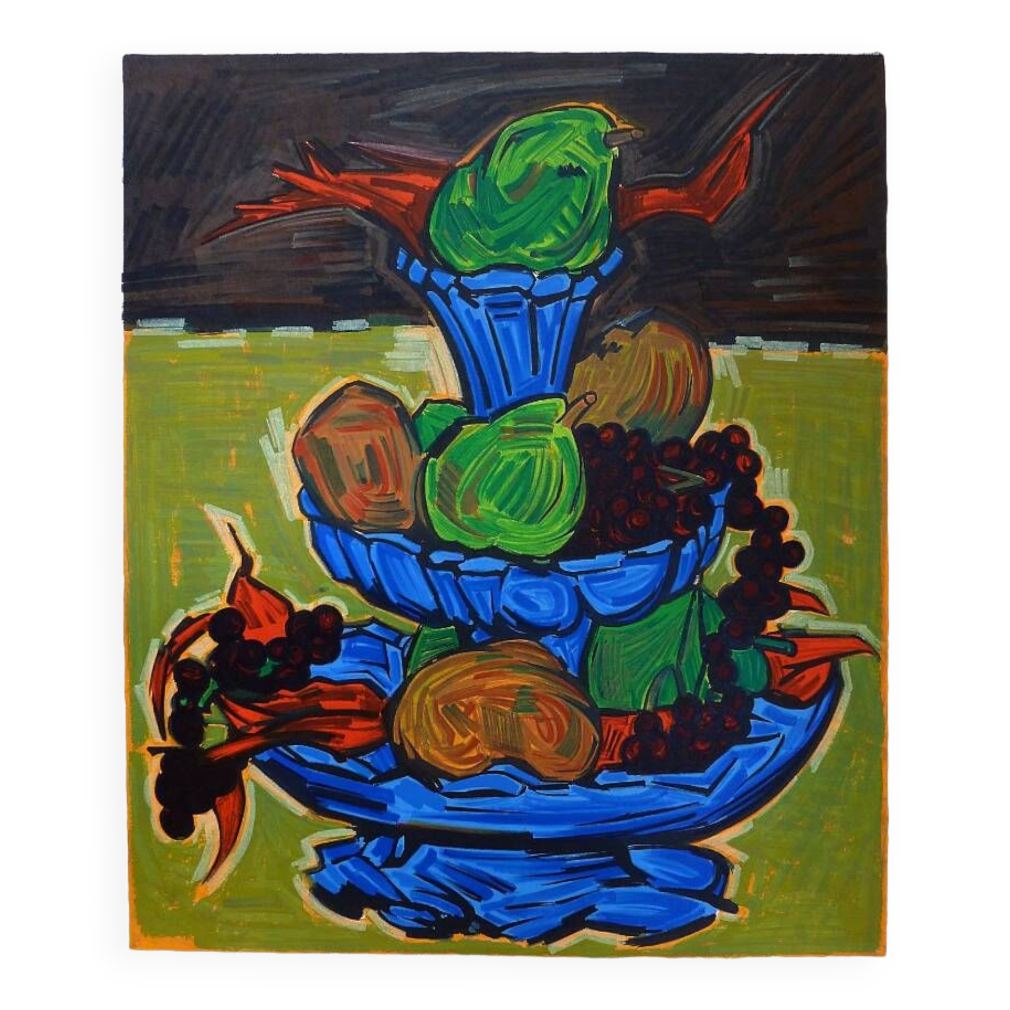 "The fruits of autumn" lithograph by Isis Kischka