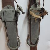 Paire de skis ancien