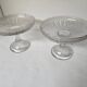 Ensemble 2 coupes compotiers en verre