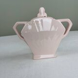 Art Deco pink sugar bowl