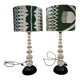 Pair of Antique Murano Lamps