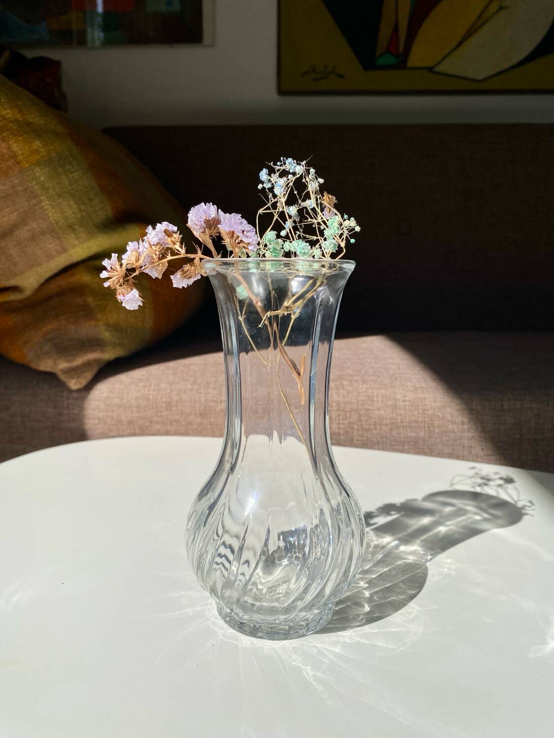 Small transparent vase