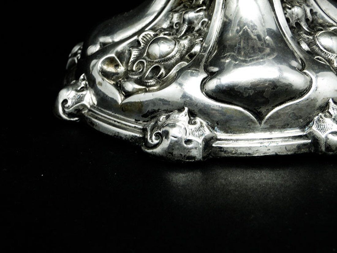 19th century Austro-Hungarian silver fruit platter