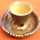 Alsatian ceramic egg cup