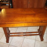 Table with a pane of cherry solid wood
