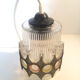Vintage speckled glass hanging lamp, 60s