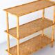 Vintage bamboo & rattan console, L91cm