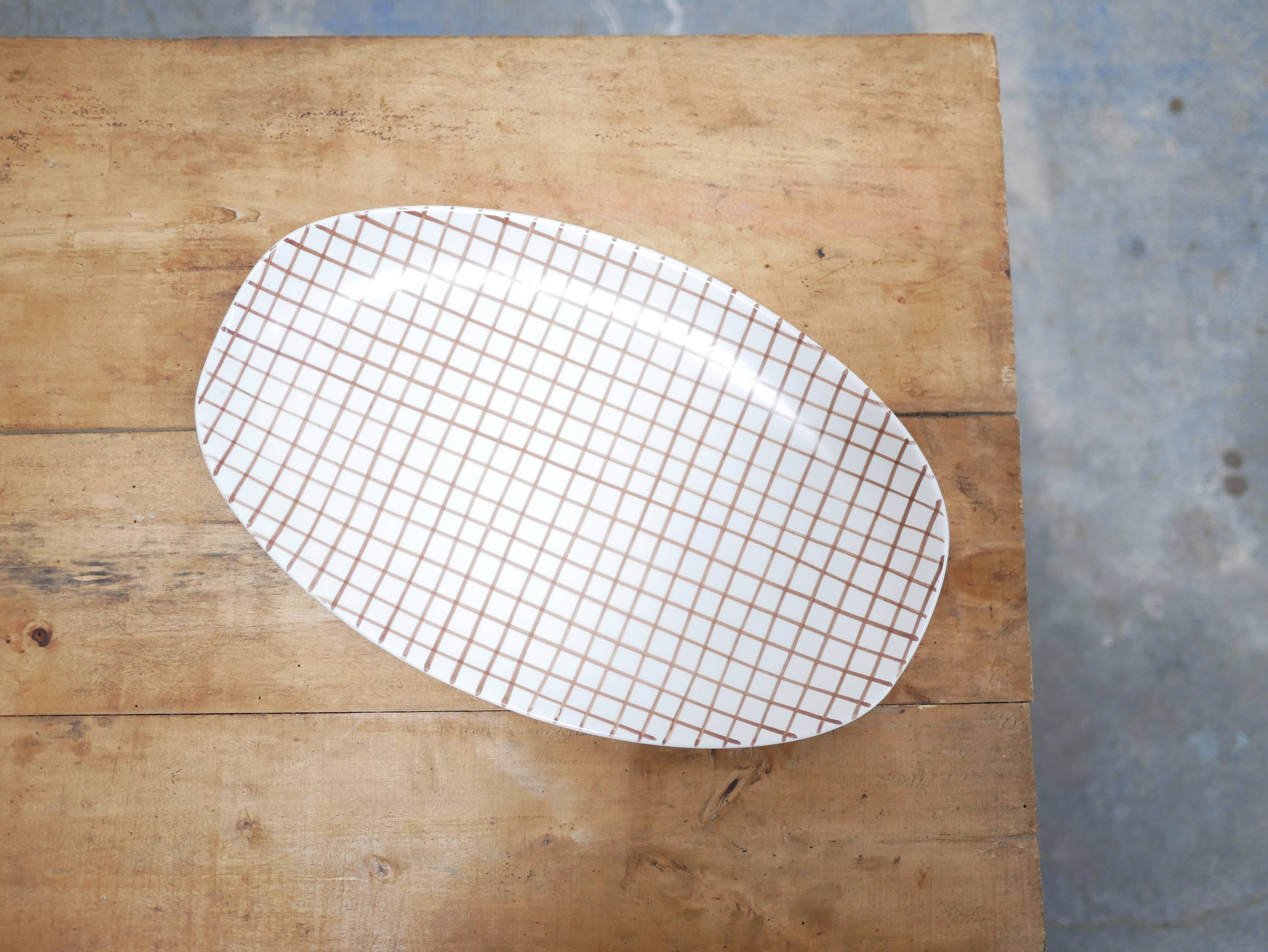 Vintage ceramic dish by the Longchamp manufacture, France