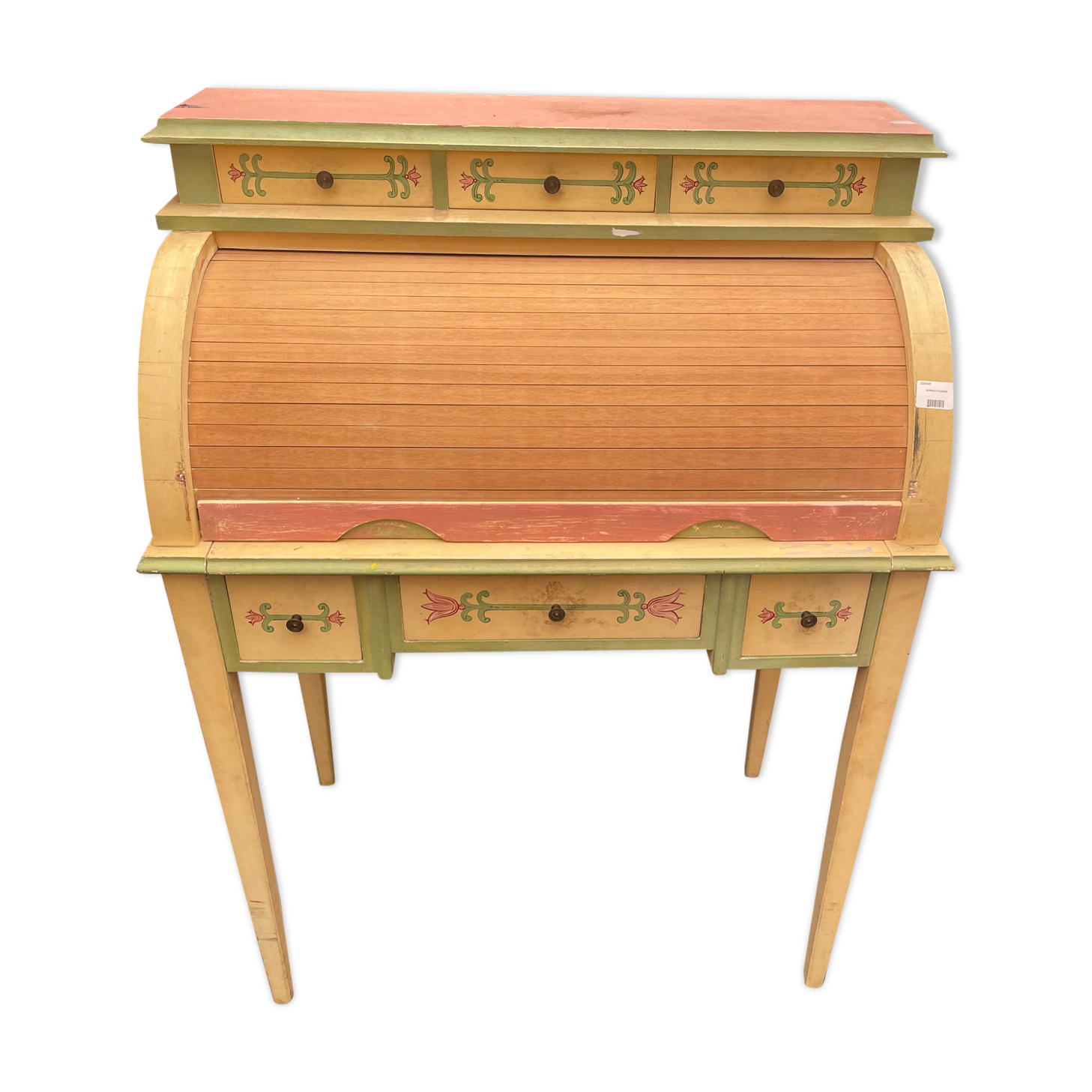 Bureau à cylindre céruse