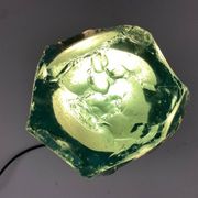 Vintage Table Lamp in Saint Gobain Glass in the style of Max Ingrand, 1960s