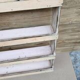 Burmese teak wall shelf