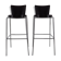 Midcentury chrome and wood bar stools by Ton, Czechoslovakia, 1980s