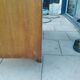 Old vintage chest of drawers with compass feet