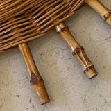 Rattan sun mirror