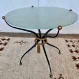 Table basse art deco en fer forge atelier rene prou
