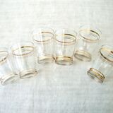 Set of 6 vintage water glasses
